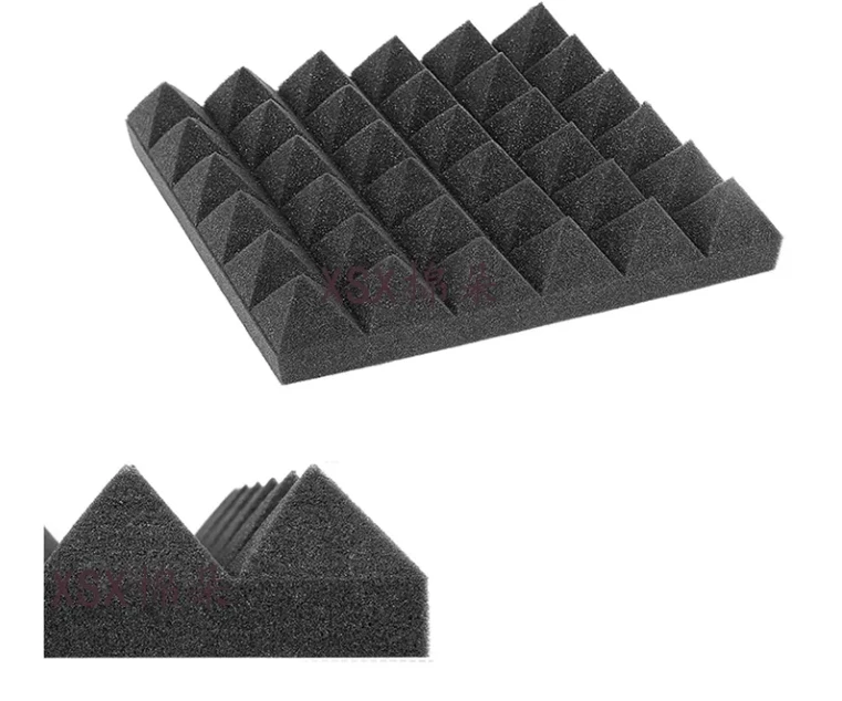 Hot Sale Soundproofing Pyramid Wedge Acoustic Foam Wall Tiles Sound Proof Sponge Studio Foam Panels
