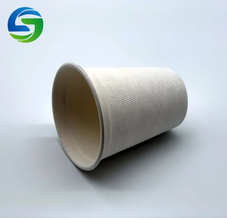 Green Olive  cheap disposable biodegradable sugarcane tableware compostable hot drink coffee cups with lids