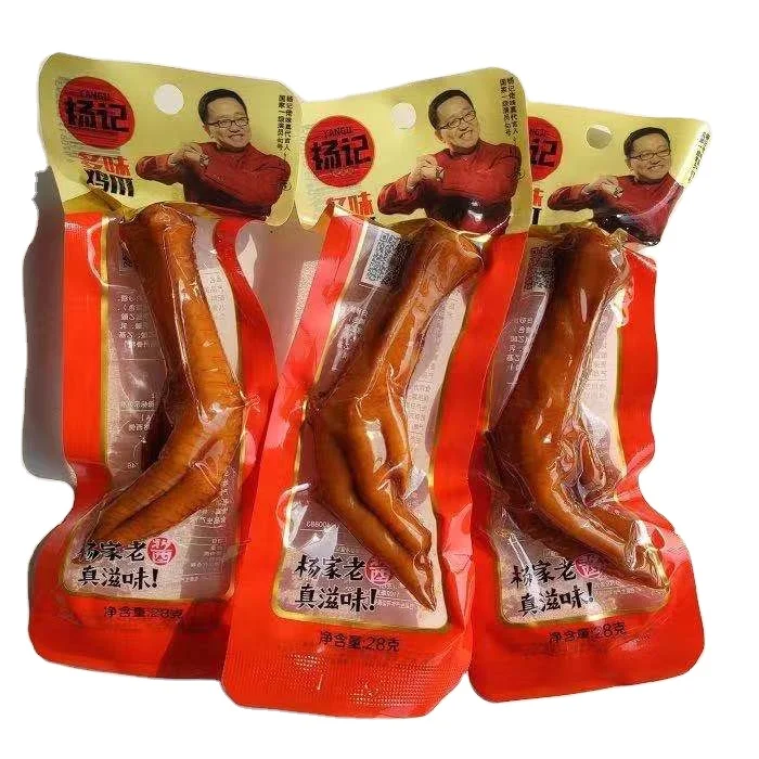 
Hot sale single leg multi-flavored chicken feet 35g*bag delicious healthy snacks in 2021 