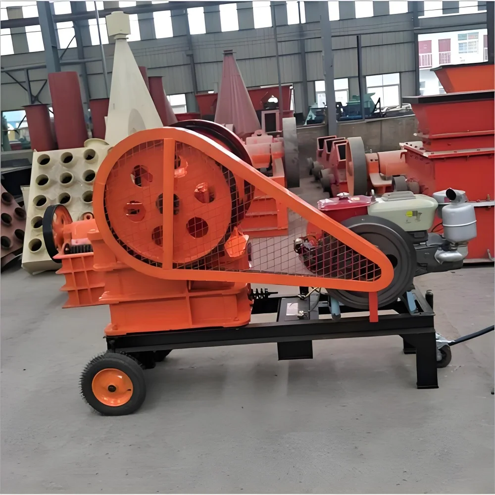 Diesel version rock jaw crusher