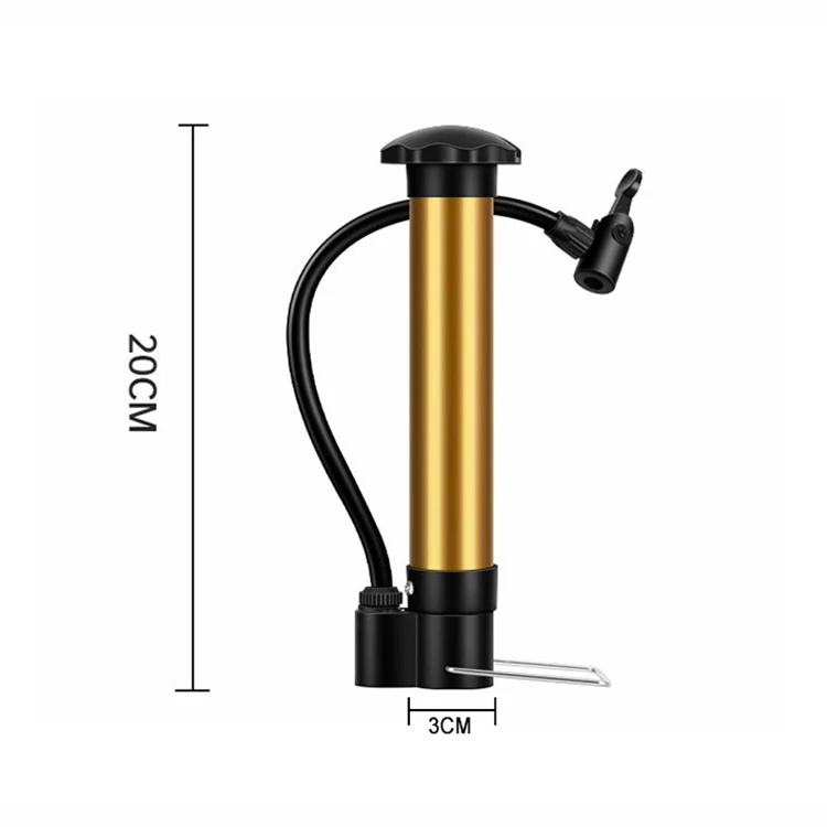 Steel Tube Rubber Basketball Soccer Ball Hand Air Pump Portable Mini Ball Pump