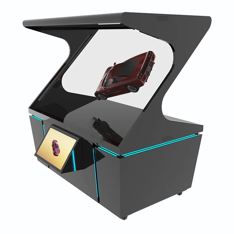 21.5 inch Touch interaction One sided 180 degree 65 inch 3D hologram display holograms pyramid 3D hologram projector