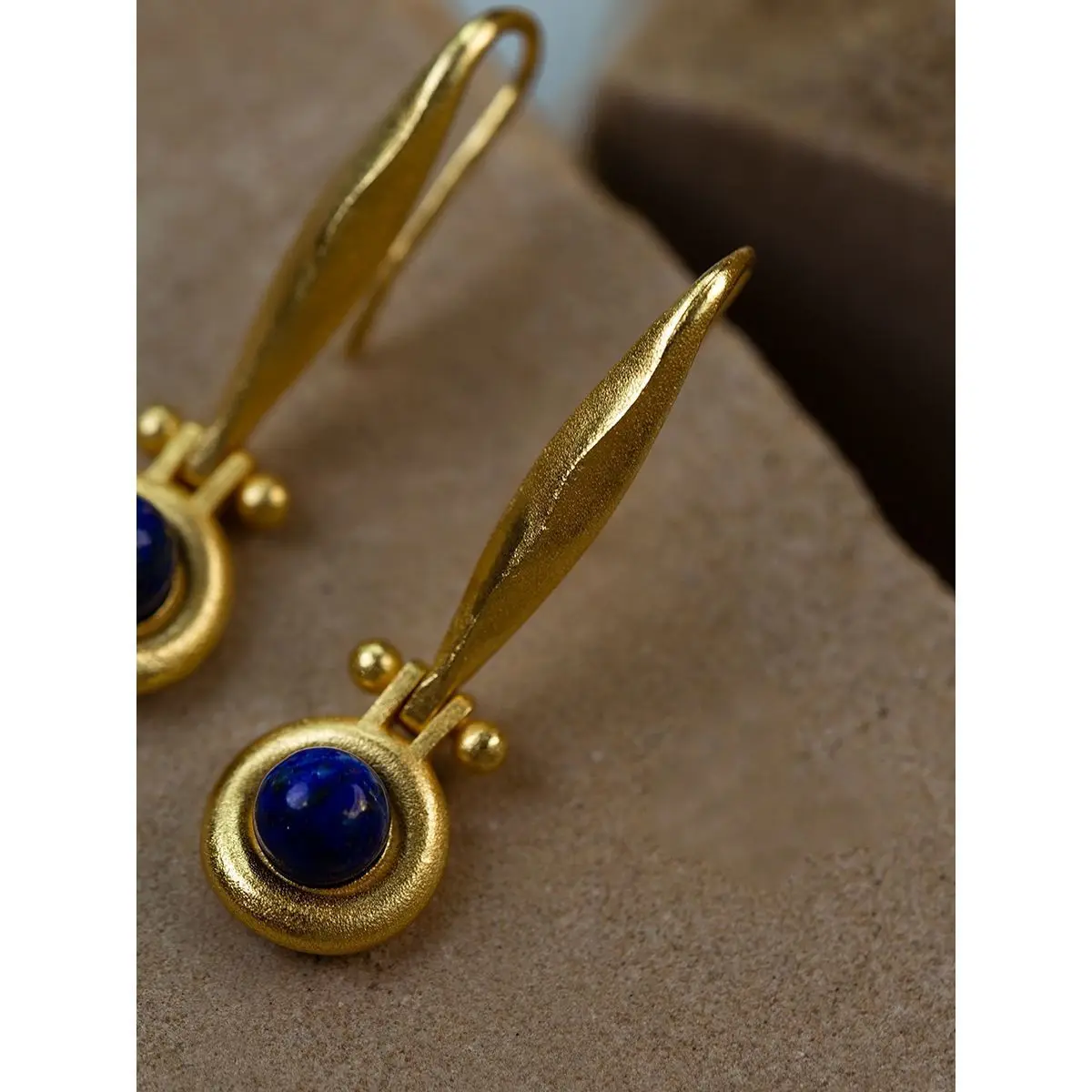 «Путешествие в пустыне» литературный смысл полный оригинальный дизайн египетском стиле lapis Lazuli серьги с нишевым дизайном