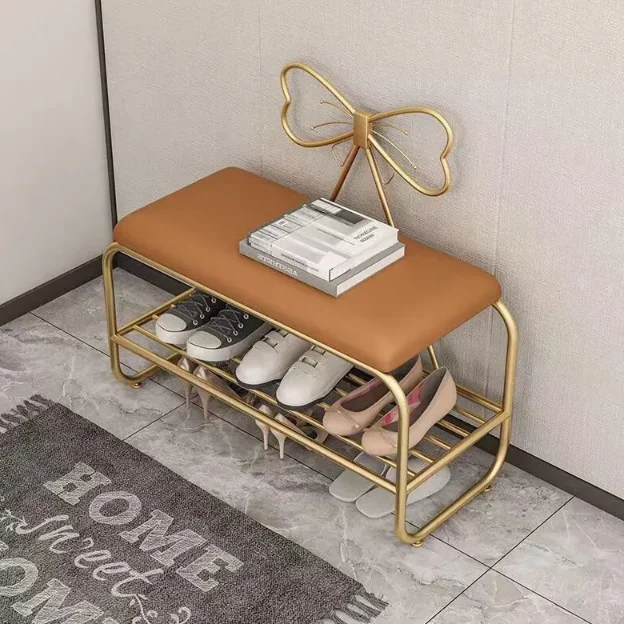 House hold entrance shoe changing Fitting Stool Long  Stools rack cabinet shoe bench with seat