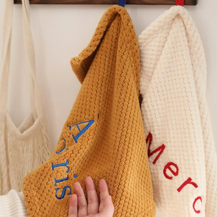 Оптовая продажа с завода 100% хлопковое Персиковое домашнее мягкое полотенце для отеля специальное мытья лица