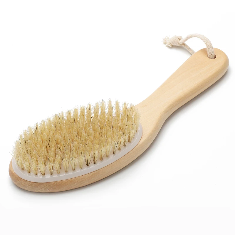 
Wholesale Custom Logo Wood Natural Boar Bristle Private Label Sisal Boby Brush 