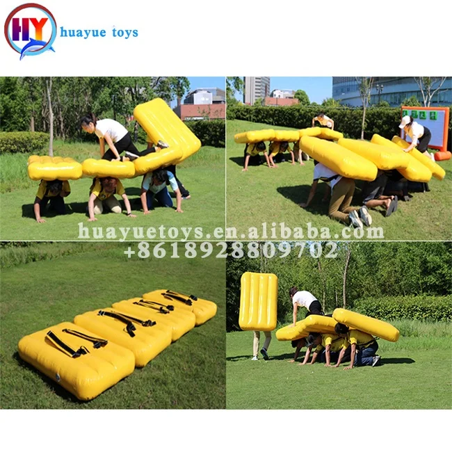 Team Building Event Inflatable Jumping Sausages Bouncy Sausage Racing Walking Tube