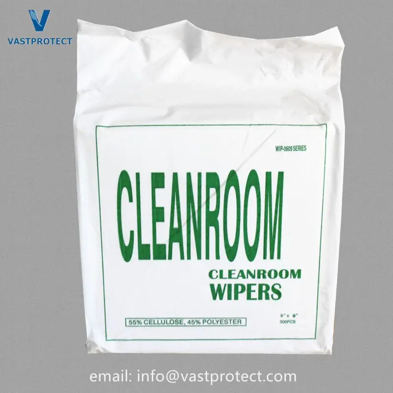 Laser Sealed Lint Free 100% Polyester Double Knit Cleanroom Wipers