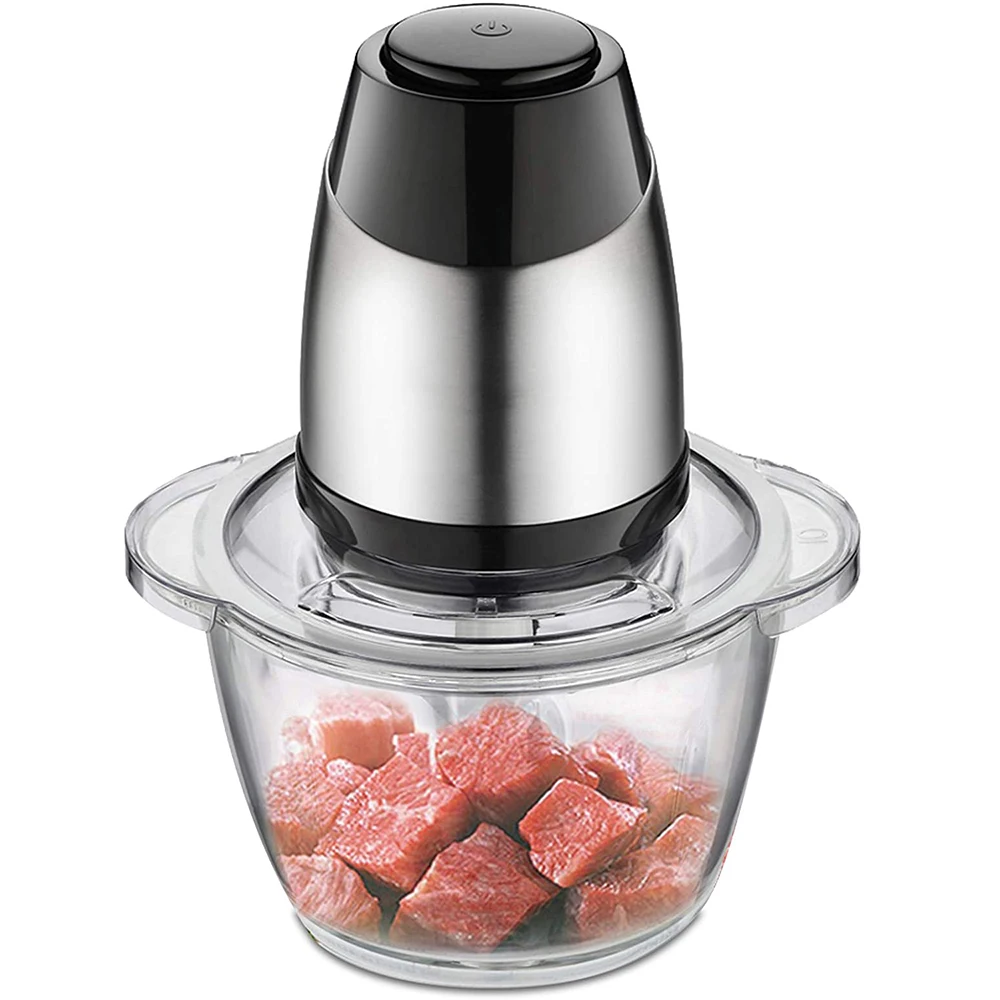 Electric Food Chopper, Food Processor  Glass Bowl Grinder for Meat, Vegetables,