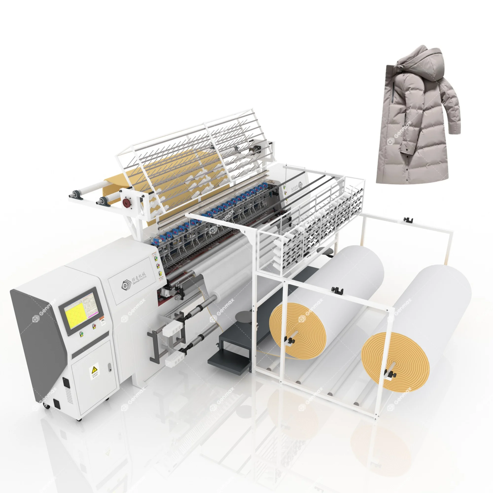 High quality computerized lock stitch multineedle quilting machine industrial quilting machine automatic quilting machine