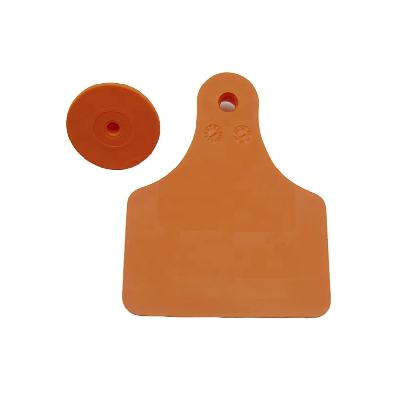 Cattle Ear Tags Blank Livestock Identification Ear Tag For Cow Beef Cattle Yaks Horses Donkeys Deer Camels Farm Equipment Orange