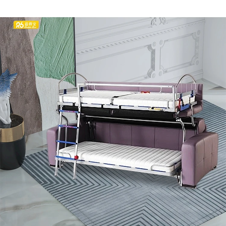 Luxury stainless steel frame sofa bed furniture folding sofa bed mechanism for sofa bed living room