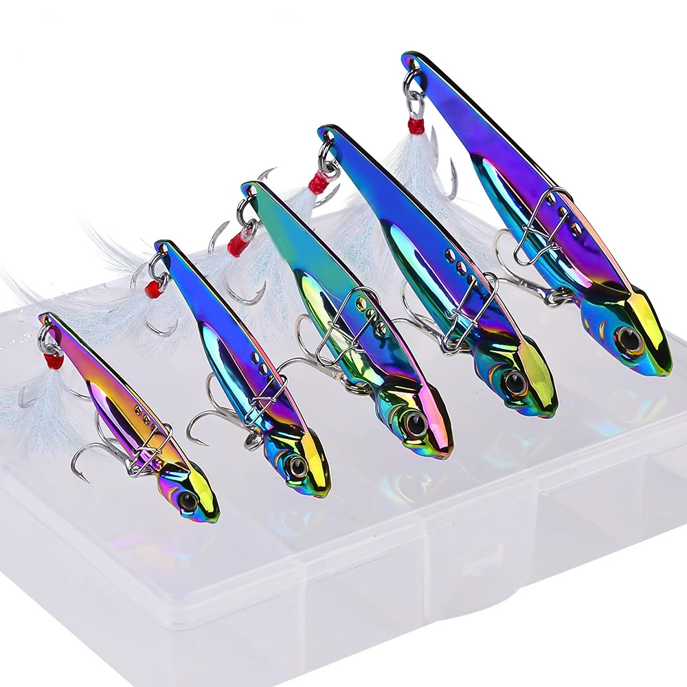 2022 New radium coating hard body fishing bait 5g 4.5cm Vibe lures fishing saltwater