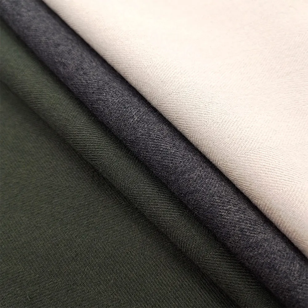 TR Suiting Fabric Manufacturer 70% Polyester 30% Viscose 205GSM Serge 2/2 Peach and Non peach for Clothing Apparel Designer