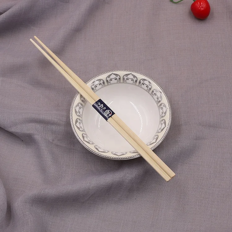 Custom Printed Disposable Bamboo Chopsticks In Paper Sleeve