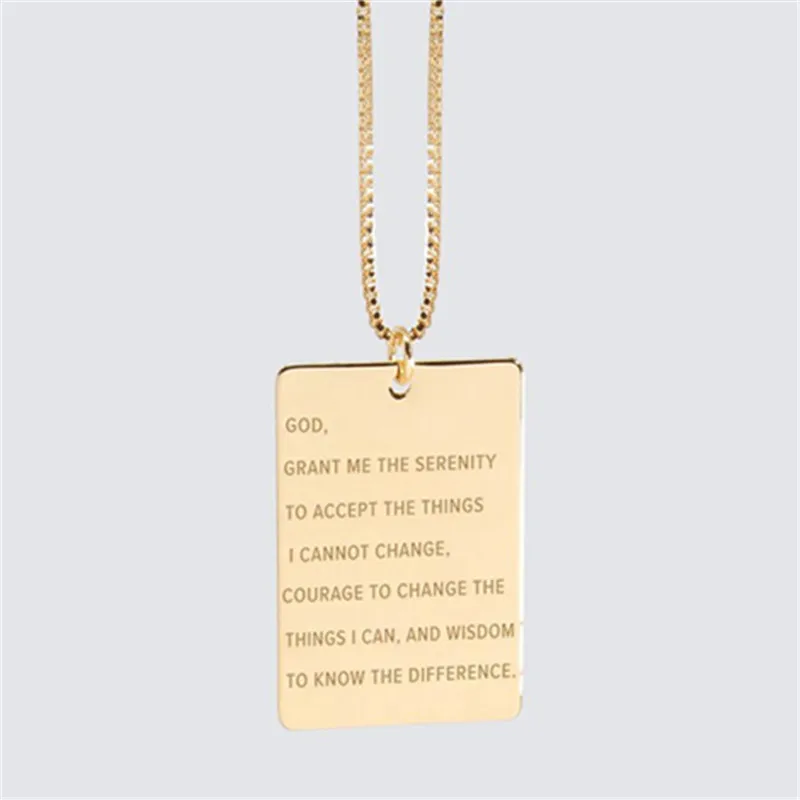 Cross Mini Key pendant Necklace with grace or faith Gold plated stainless steel jewelryCusto paper clip christian necklace women