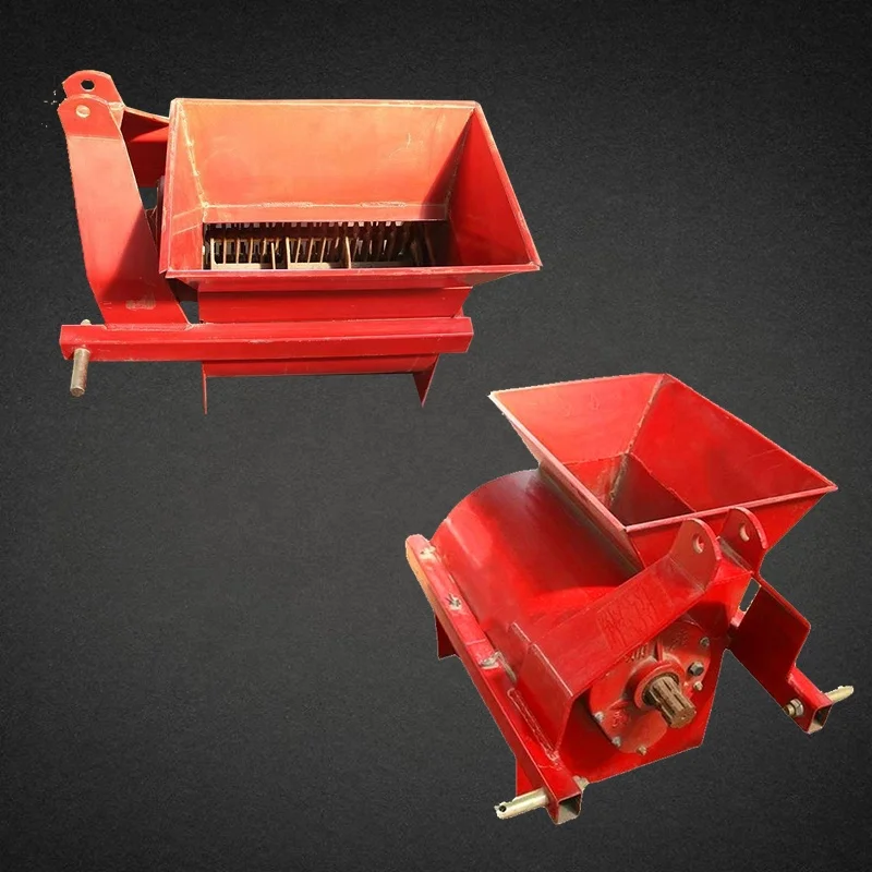 Rice greenhouse seedling bed soil crusher shaft driven small soil crusher