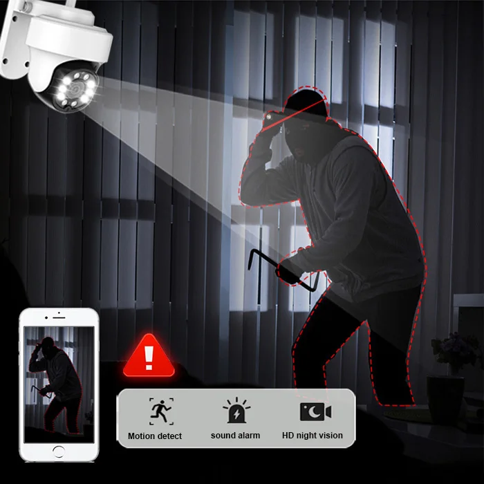 New 4ch Wireless Security Camera System IP Cameras 4 Channel CCTV Systems WIFI NVR Kit 5MP Rotate PTZ Outdoor