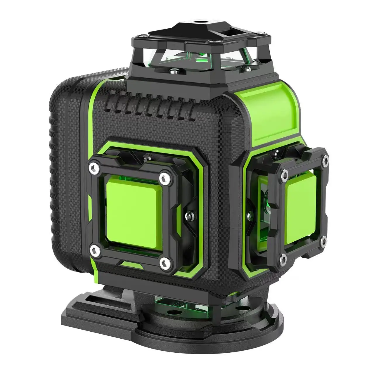 4D 16 Lines Remote Control Multifunctional Laser Level Tool with Self Leveling System Function Green 4x360 Cross Line Lasers