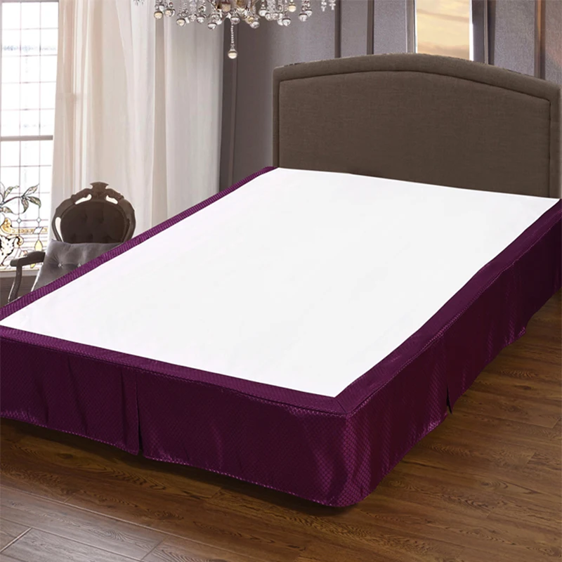 Luxury Decorative Bed Skirt Quilted Bed Skirts Fitted Bedding Hotel Bed Skirt For Mattress Cover Hotel Design Wholesale