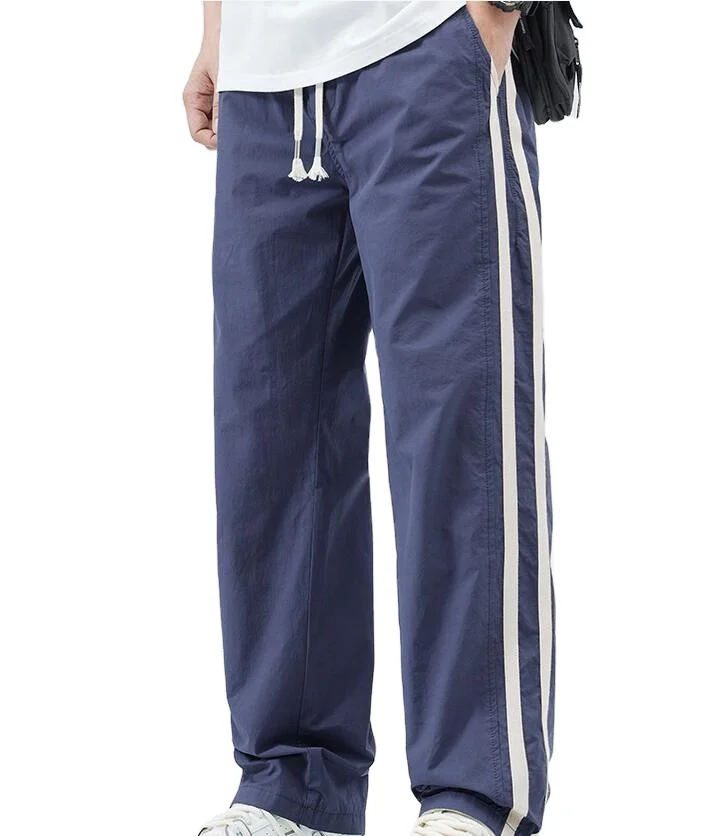 Custom Light Weight Wide Leg High Quality Casual Men Jogger Flare Cotton Baggy Sweat Pants