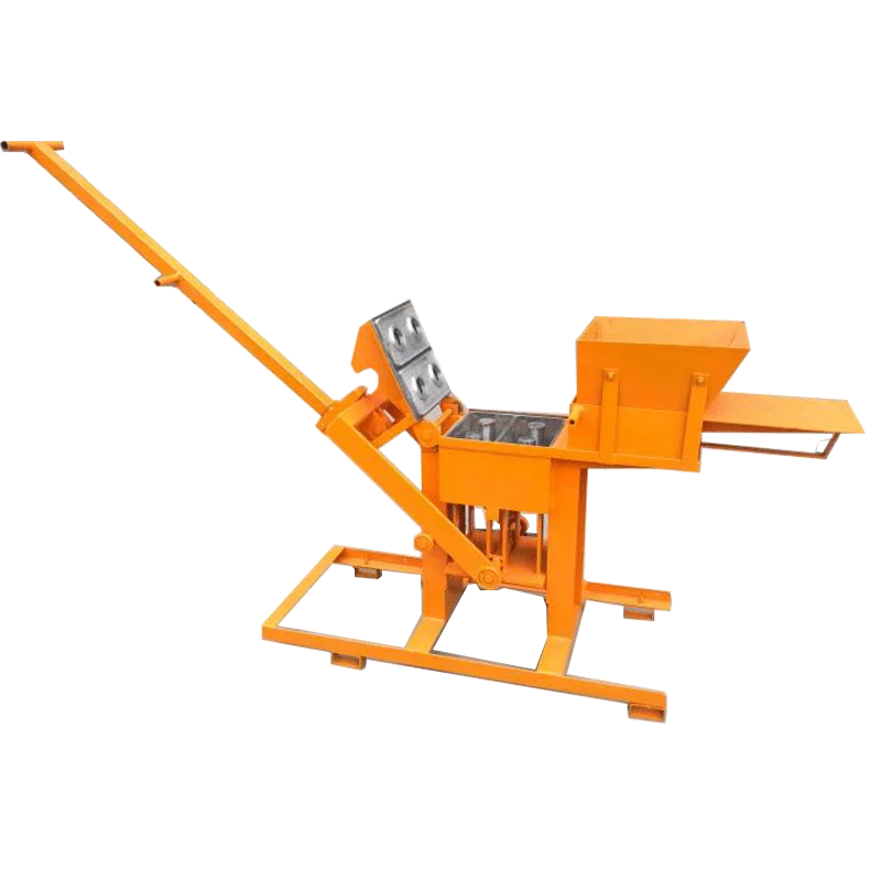 Diesel engine recycled plastic and sand mobile manual cement mud concrete cement block brick making machine