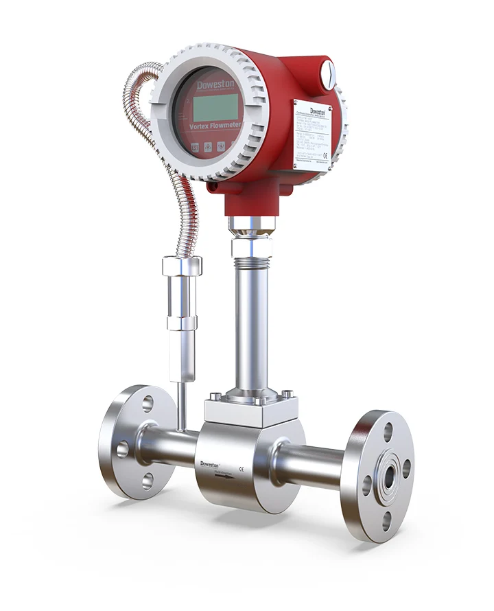 Fashion safety  data display conspicuous compressed air vortex flowmeter