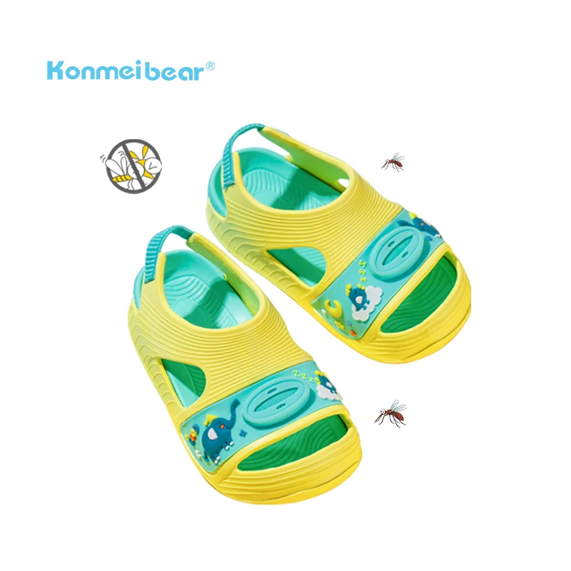 Funny Design Eva Little Elephant Cartoon Cute Non Slip Flat Children Kids Sandals