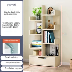 Современная креативная книжная полка, деревянный книжный шкаф, книжный шкаф для хранения магазинов