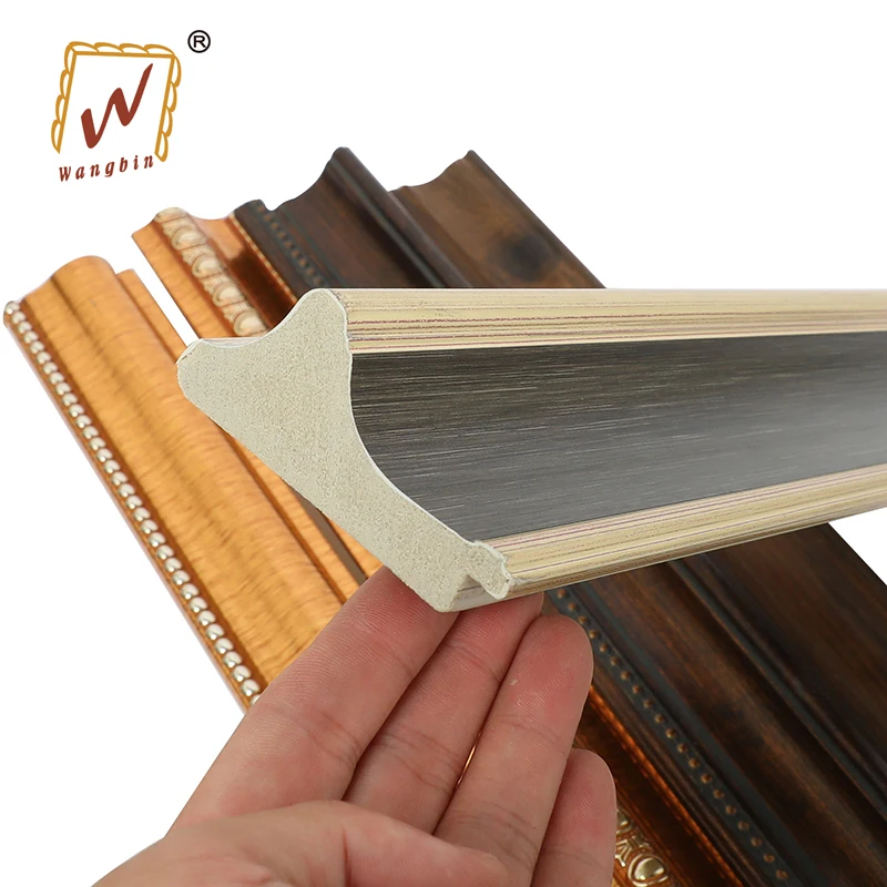 China Manufacturer Decorative Simple Black Plastic Photo Picture Painting Floating Frame Mouldings for Canvas Framing