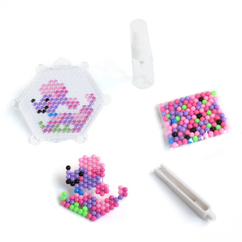 5mm Water Fuse Beads Kit Dog Pattern Art Crafts Educational Toys Magic Water Sticky Beads For Kids