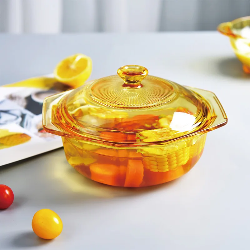 XHL SUIB Modern Design Borosilicate Glass Dinnerware Set and Pot Wholesale Price Tableware for Kitchen Use
