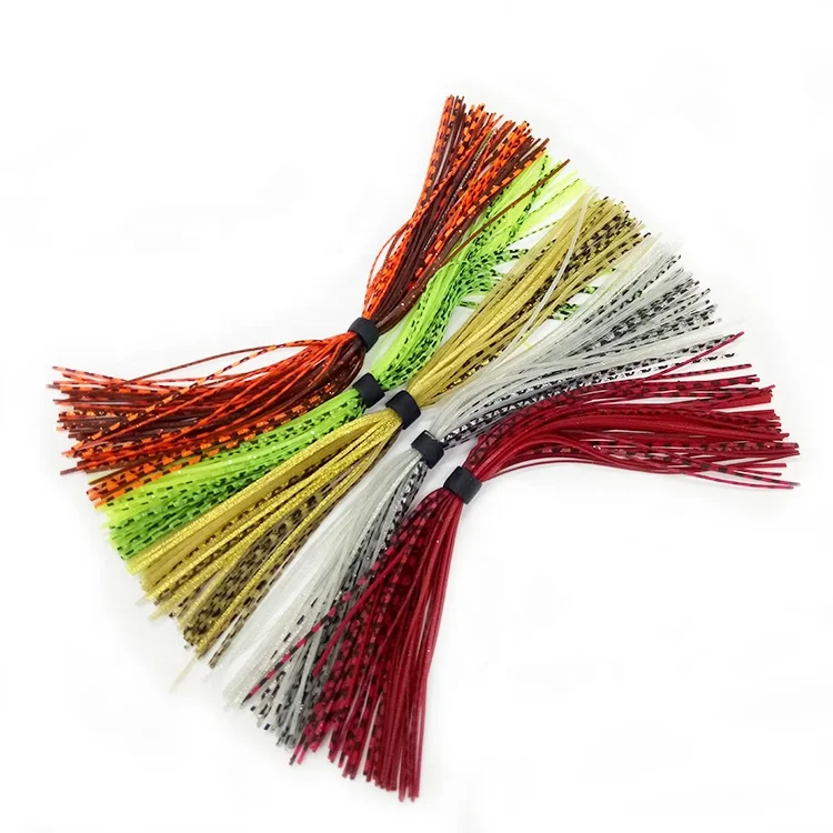 bulk fishing lure, rubber skirt material,Standard Banded Silicone Skirts