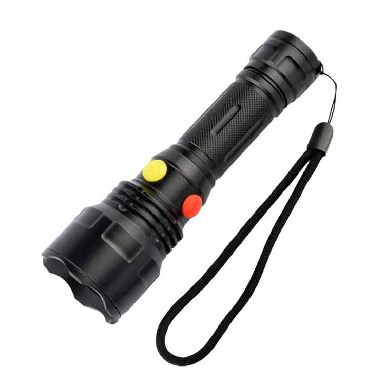 Hunting High Power powerful Magnetic Flashlight 4 Colors tactical Rechargeable LED Flashlight For Outdoor flash light