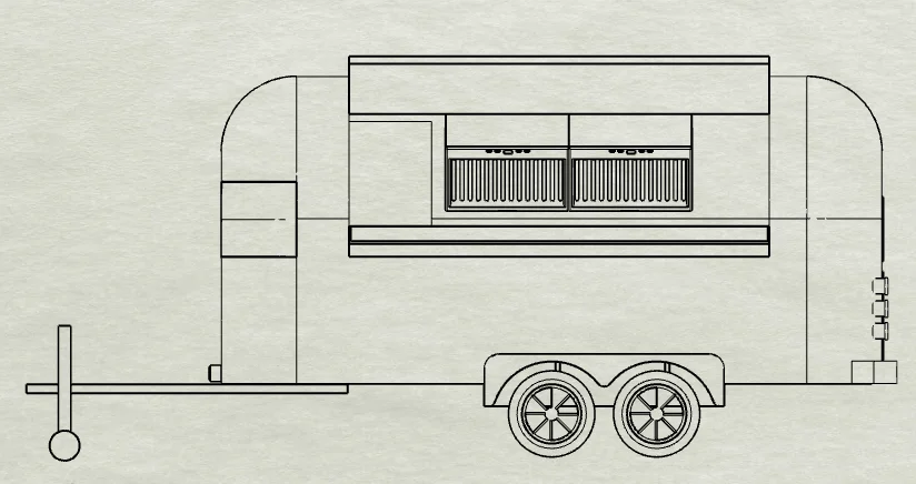 Mobile kitchen outdoor food trailer travel trailer ice cream cart ice cream cart  coffee