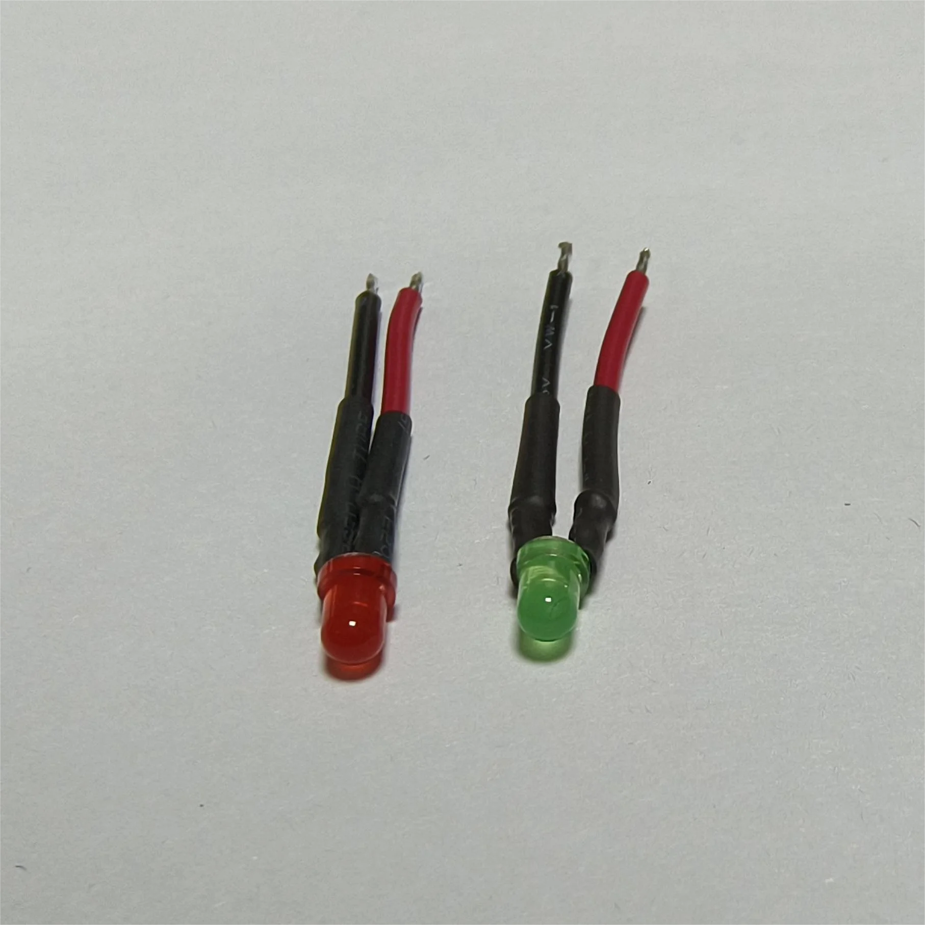 JOMHYM Diffused Water Clear Yellow Blue Green Red 5mm 3mm Prewired DIP LED Diode with 30mm 22awg Cable Wire and Shrink Tube