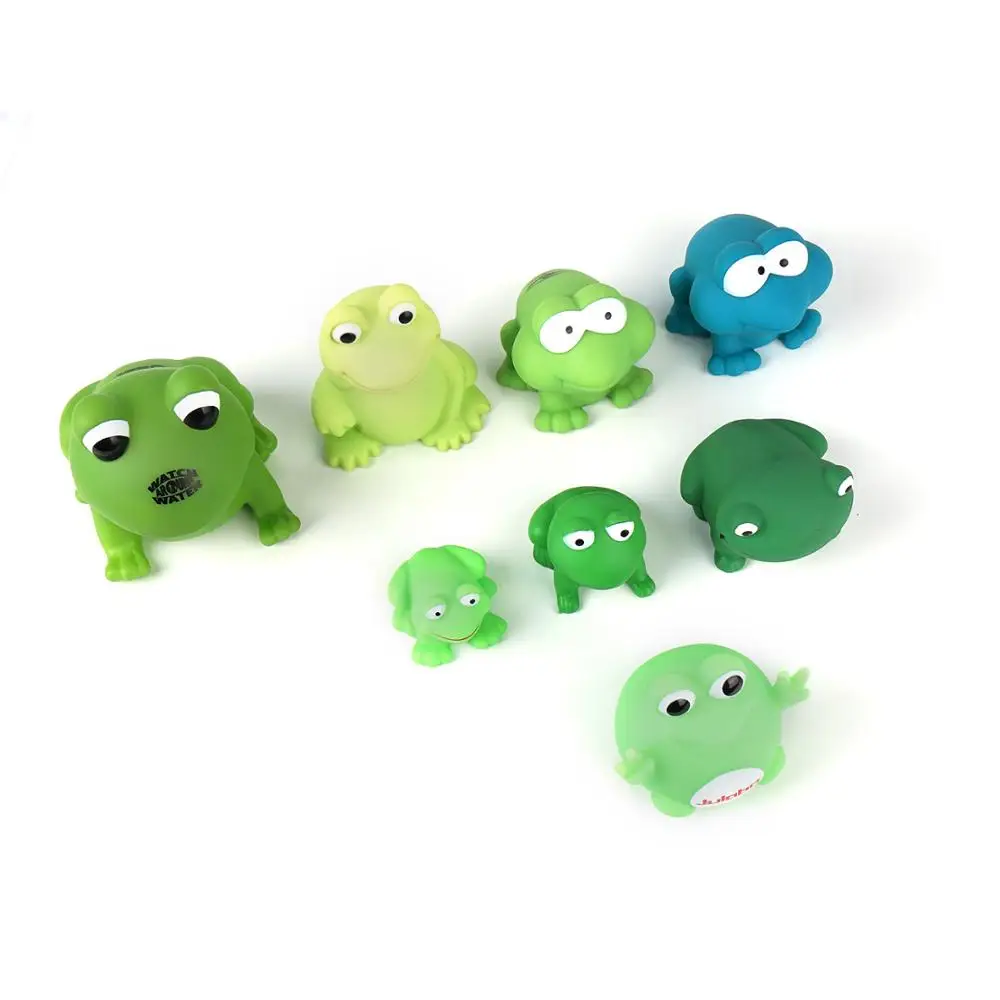 
Wholesale Holiday Gifts Animal Frog Bath Small Rubber Toys For Baby 