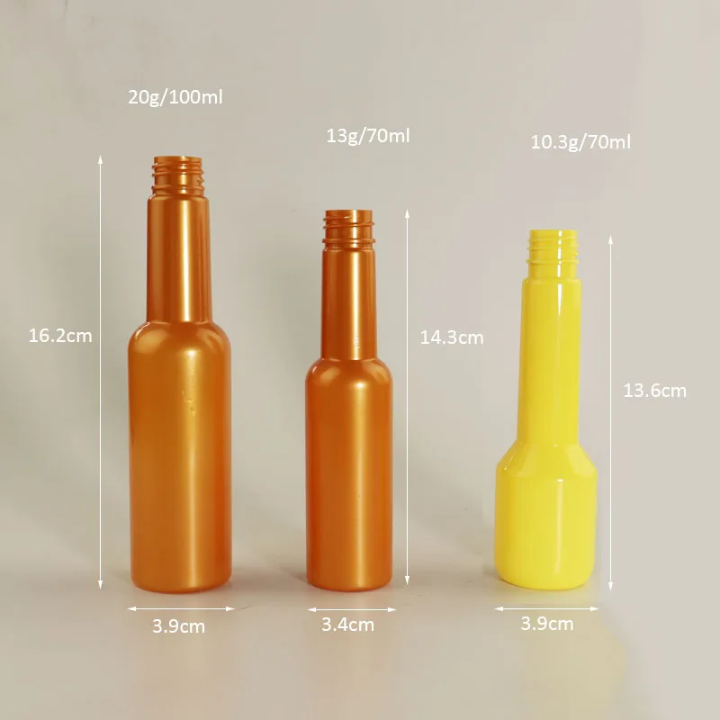 Wholesale 70ml 100ml PET Plastic Fuel Treasure Bottle Automotive Additive Bottle packaging bottle