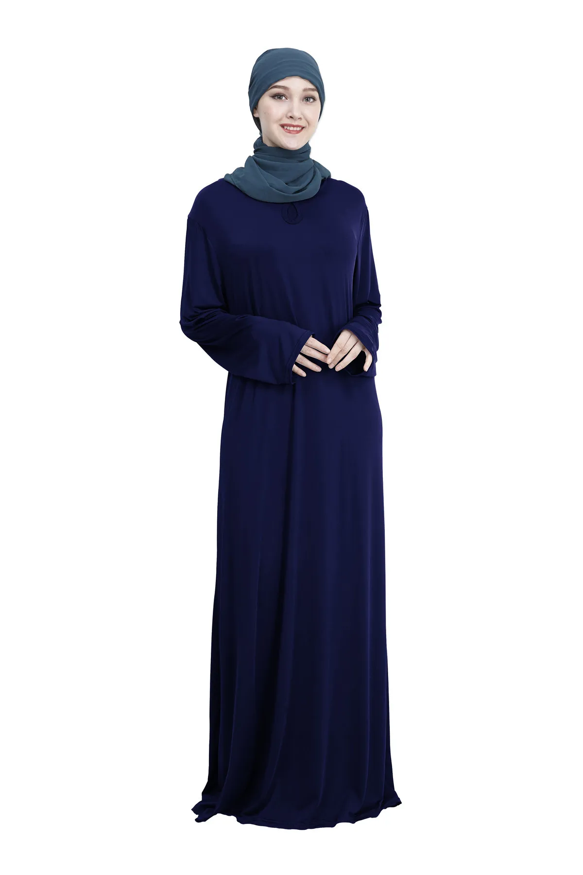 Исламская одежда Дубай Абая мусульманское женское длинное платье Jilbab Kaftan Arab Maxi халат простая молитвенная YMY130