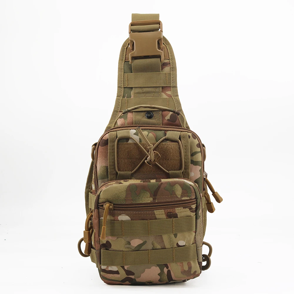 Chenhao Tactical Crossbody Men Sling Bag Wallet Casual Travelling Chest Purse Hiking Shoulder Bag Outdoor Sport Chest Gig Bag