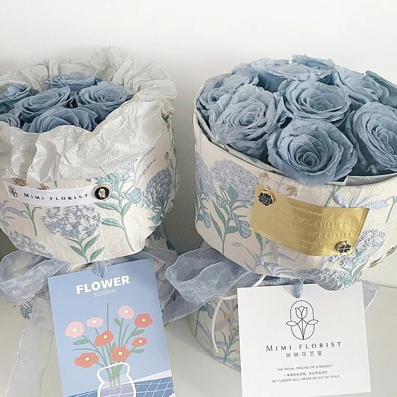 Wholesale Popular Mothers Valentines Day Gift Flower Ball Real Natural Long Lasting Preserved Rose Flower Bouquet