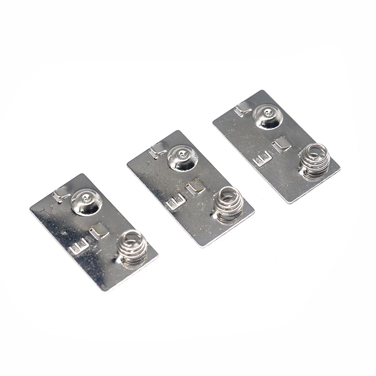 Custom Made Battery Contacts Plate Battery Terminal Flat Spring for Flat Battery Contacts