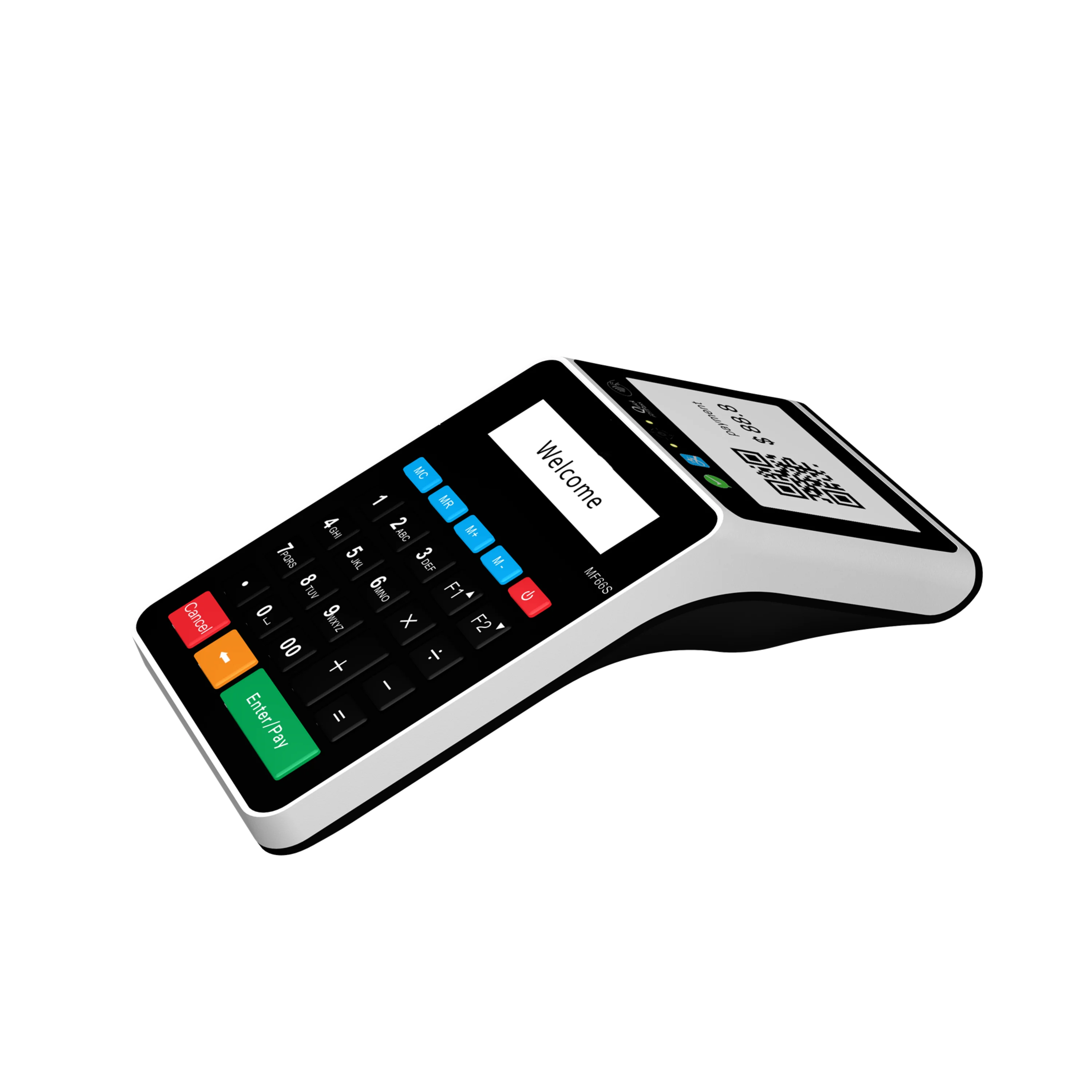 Dynamic QR code displaying GPRS & WIFI Mini Cash Register EMV Payment Terminal