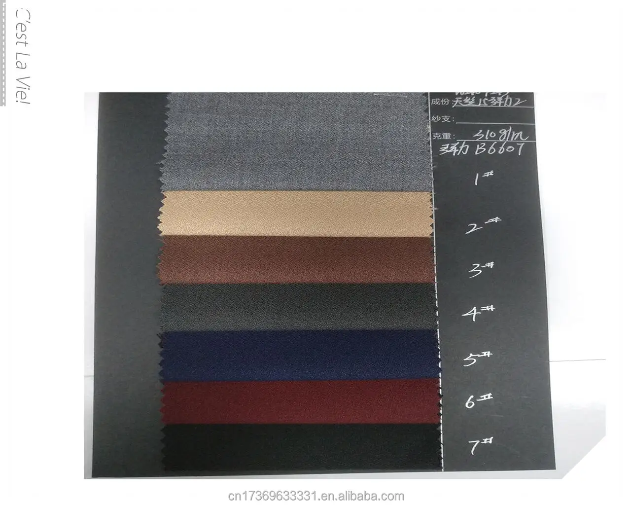 Fabric wool blend washable 40% wool garment fabric