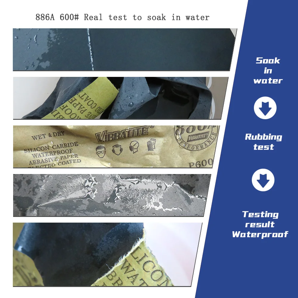 Абразивная бумага из карбида кремния с гальваническим покрытием, 9x11 дюймов, от 60 до 2500 граней, для деревянной мебели