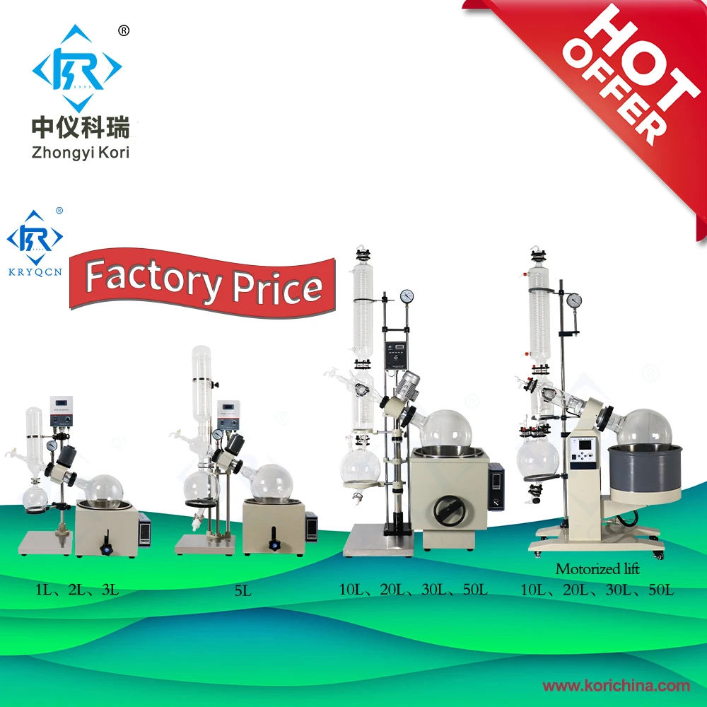 RE-201D Benchtop  Vacuum distillation Rotary evaporator mini chemistry lab