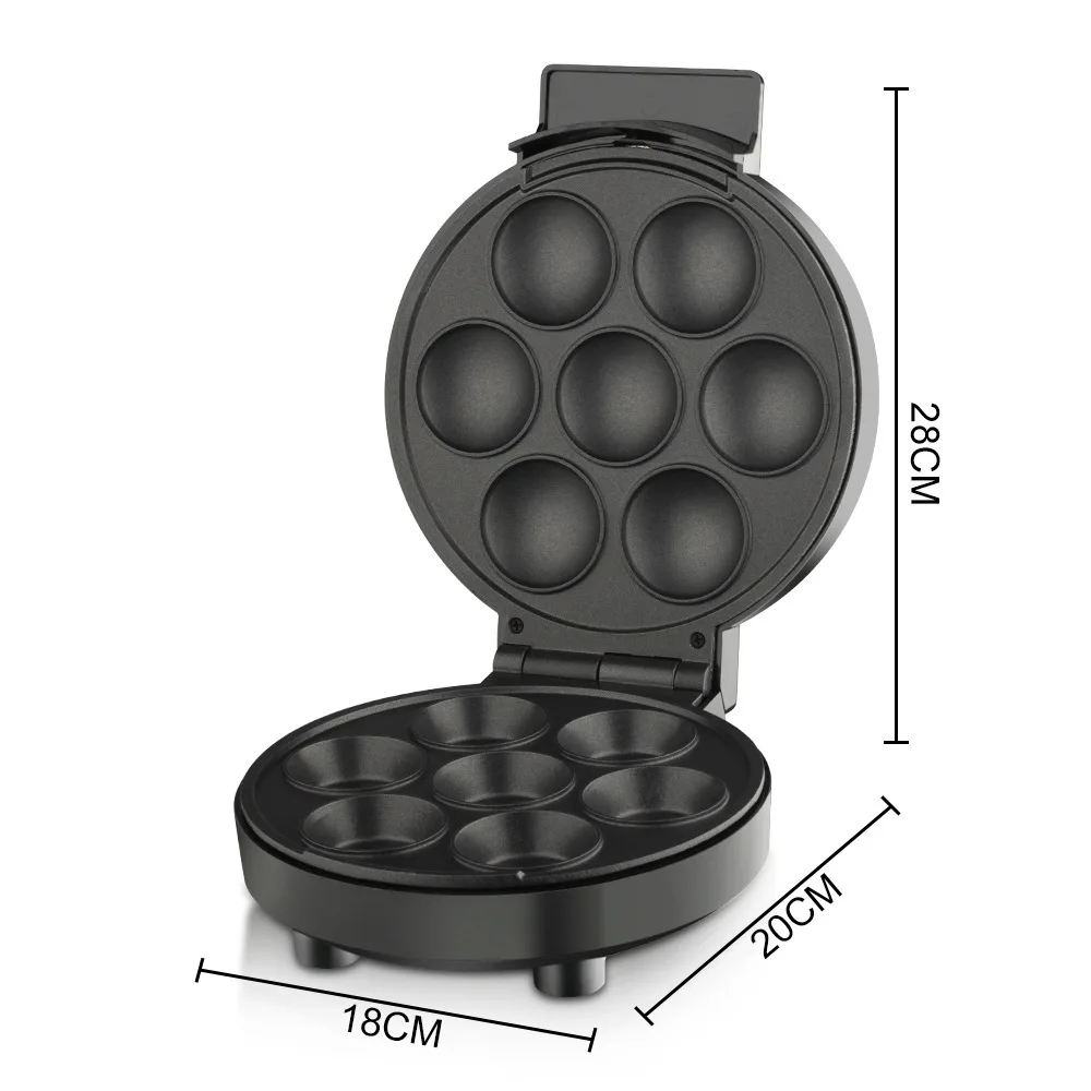 Household Double Sided Heating 1000w Non Stick Electric Cake Machine Home Breakfast Maker Baking Muffin Maker Mechanical