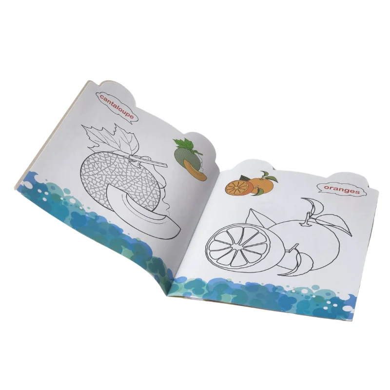 Wholesale Custom Reusable Softcover Paper Drawing Book Printing Custom Coloring Books for Kids with Logo