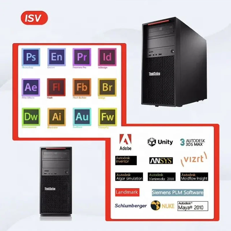 Lenovo ThinkStation P520c Tower Graphics рабочая станция хост бизнес-Графический дизайн рендеринг 3D моделирующий