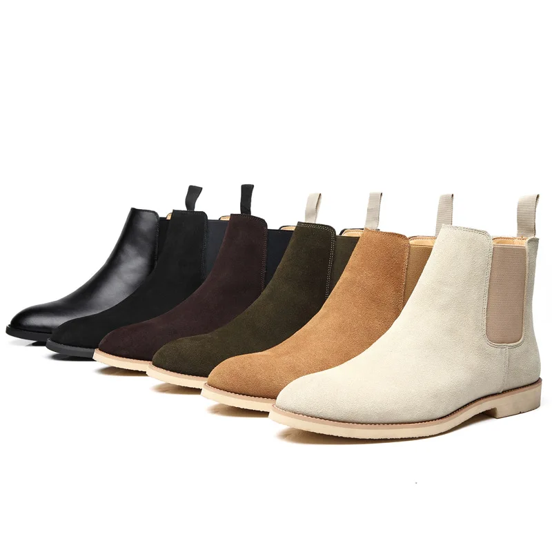 chelsea boots men suede leather chelsea shoes for men